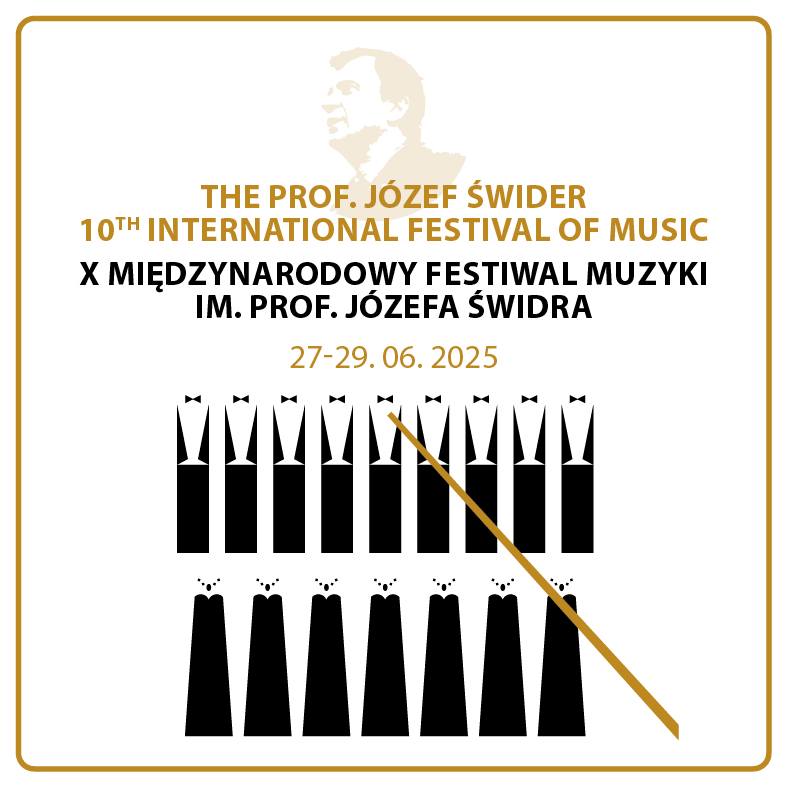 plakat zapraszający na Festiwal Muzyki Józefa Świdra w dniach 27-29 czerwca 2025 roku