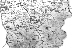 Historyczne terytorium i granice Śląska Cieszyńskiego – mapa wydana nakładem księgarni „Stella” w Cieszynie przed 1913 rokiem (ze zbiorów Archiwum Państwowego w Cieszynie, zespół Rada Narodowa Księstwa Cieszyńskiego)