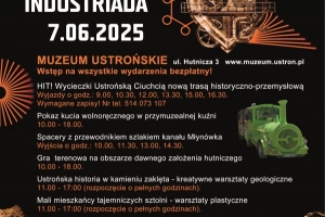 Plakat zapraszający na Industriadę w Ustroniu