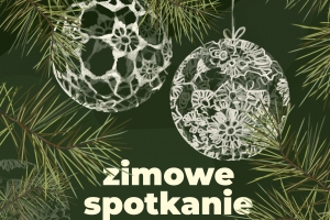 Plakat zapraszający na wystawę - Zimowe spotkanie ze sztuką 