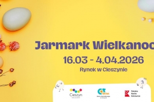 plakat zapraszający na jarmark wielkanocny