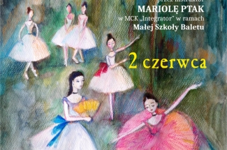 plakat przedstawiający namalowane baletnice