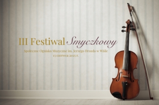 grafika przedstawiająca skrzypce i napis Trzeci Festiwal Smyczkowy