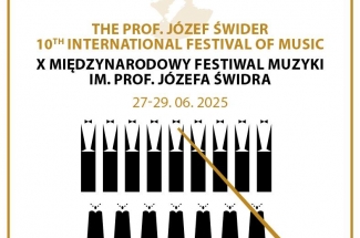 plakat zapraszający na Festiwal Muzyki Józefa Świdra w dniach 27-29 czerwca 2025 roku