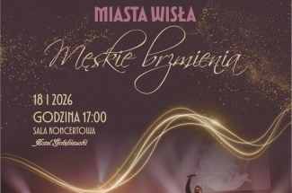 Plakat zapraszający na wydarzenie - grafika przedstawia scenę z artystami 