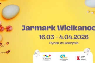 plakat zapraszający na jarmark wielkanocny